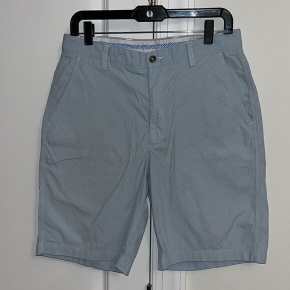 Footjoy FJ Nylon Spandex lightweight Flat Front 9 1/2” Blue Golf Walking Shorts - Picture 1 of 5